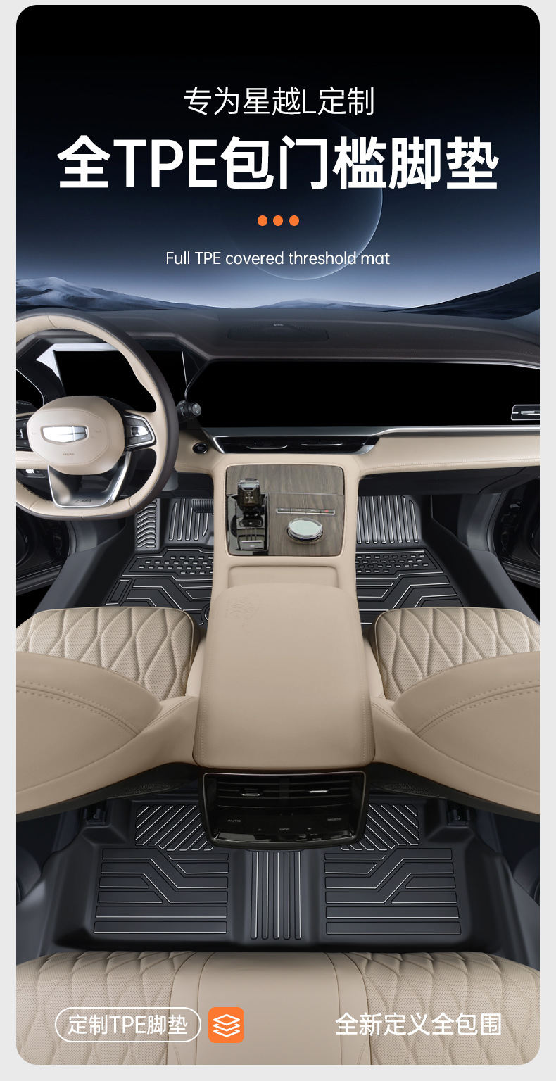 TPE Floor Mats for Geely Xingyue L 2019-2025