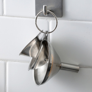 Funnel household stainless steel large diameter small size funnel oil vinegar wine spice essential oil filling sauce leakage household oil leakage wine