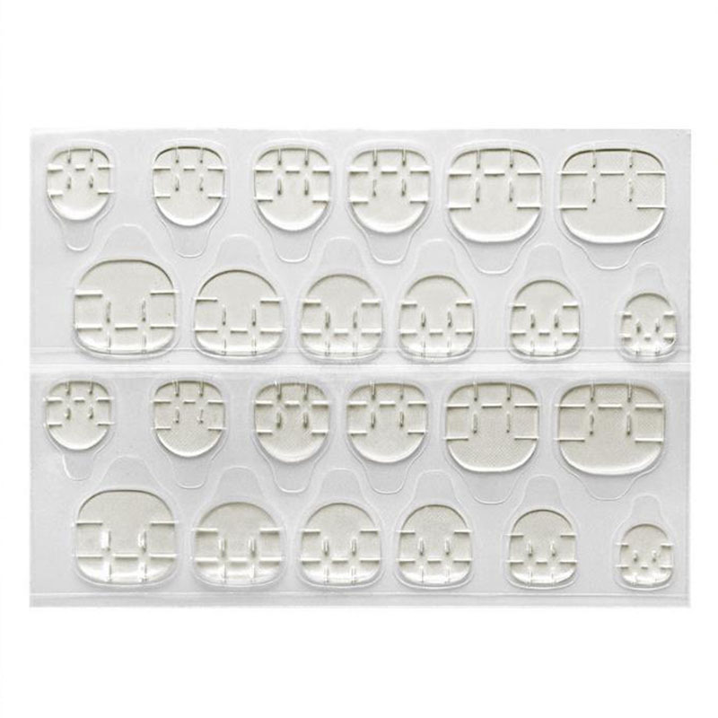 El nuevo desgaste de manicura uñas gel de gelatina especial transparente de doble cara pasta de gelatina no duele La etiqueta engomada de uñas desmontable