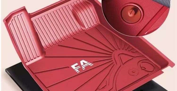 Oula T injection-molded car floor mats are made entirely of formaldehyde-free materials, odorless, non-slip, safe for babies and cats, wear-resistant, black