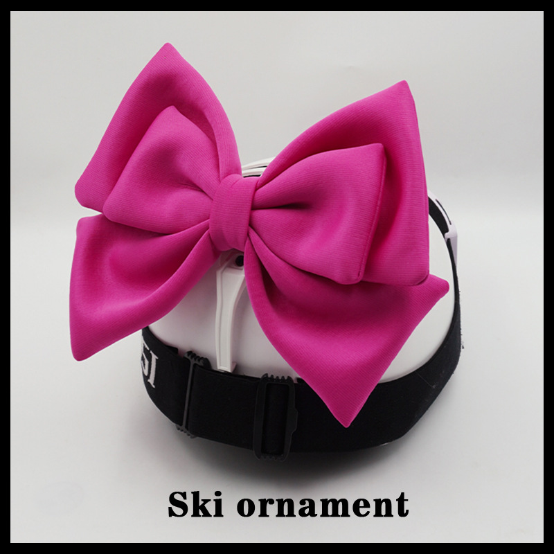 Ski Helmet Detachable Decoration Bow Motorcycle Universal Helmet Accessories