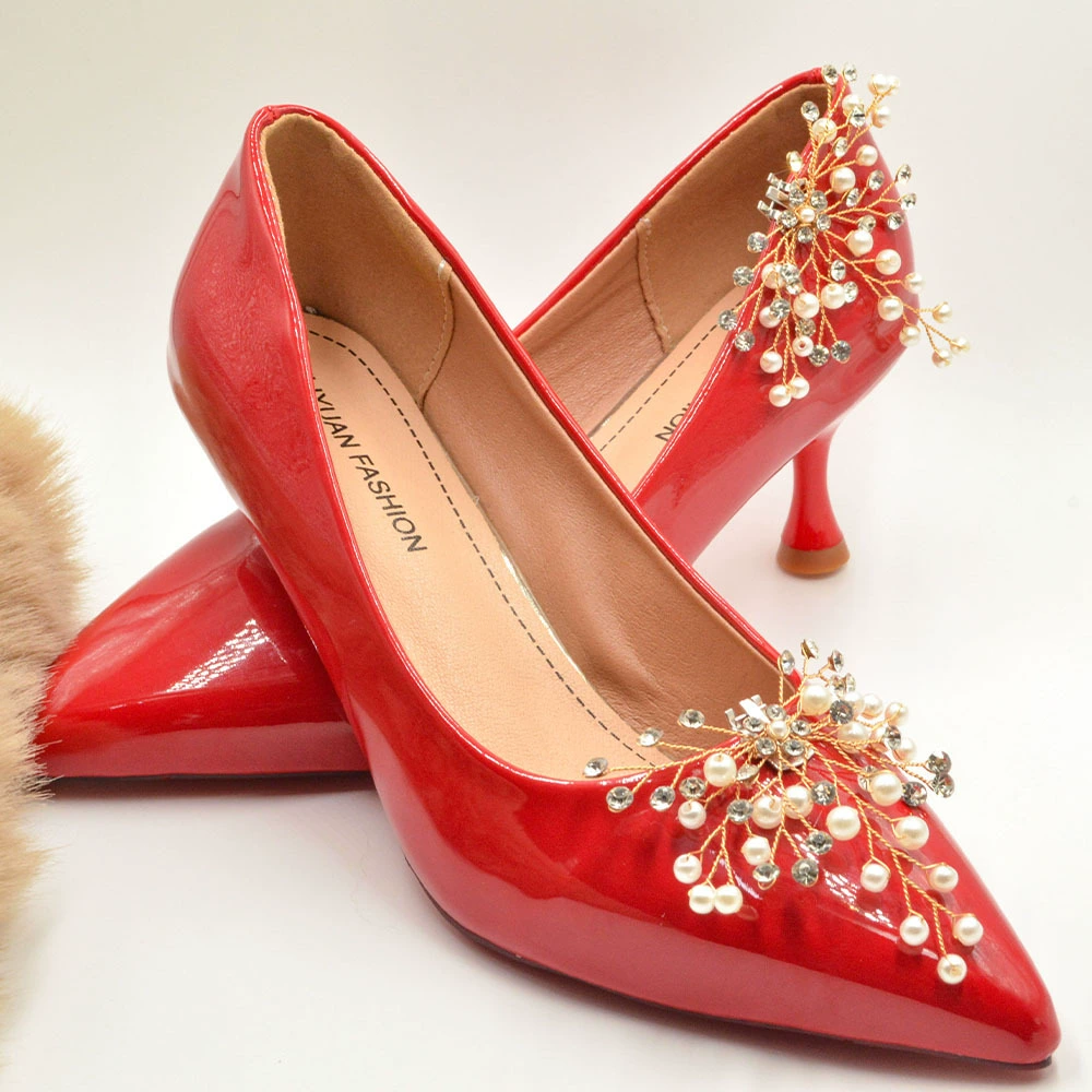 Амазонка Обувь Украшение головки обуви застежка Съемная обувь Цветок кристалл Одиночная обувь Свадебная обувь зажим для обуви на высоком каблуке аксессуары