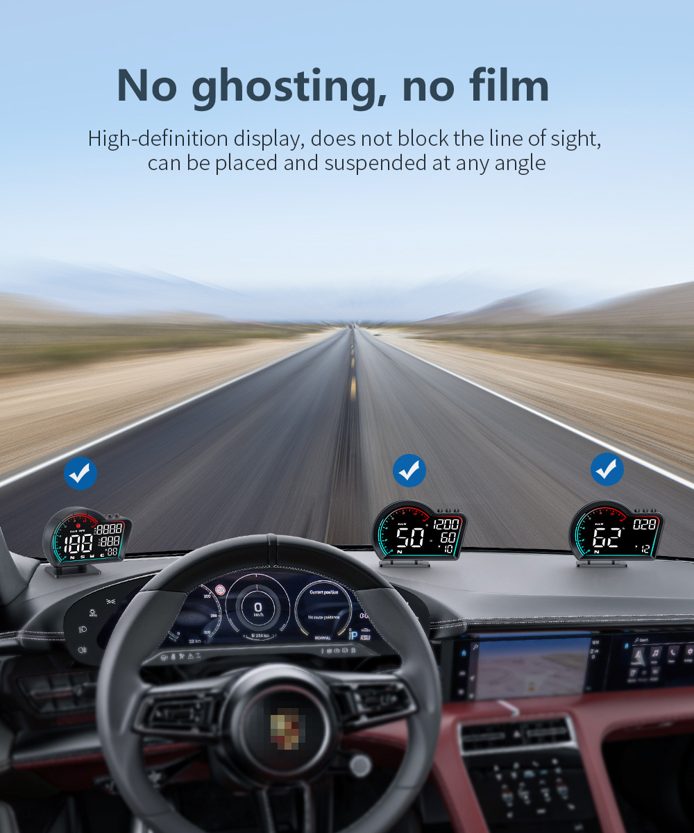 Car-mounted head-up display, universal GPS high-definition vehicle speed guide, head-up display HUD, electronic compass, altimeter