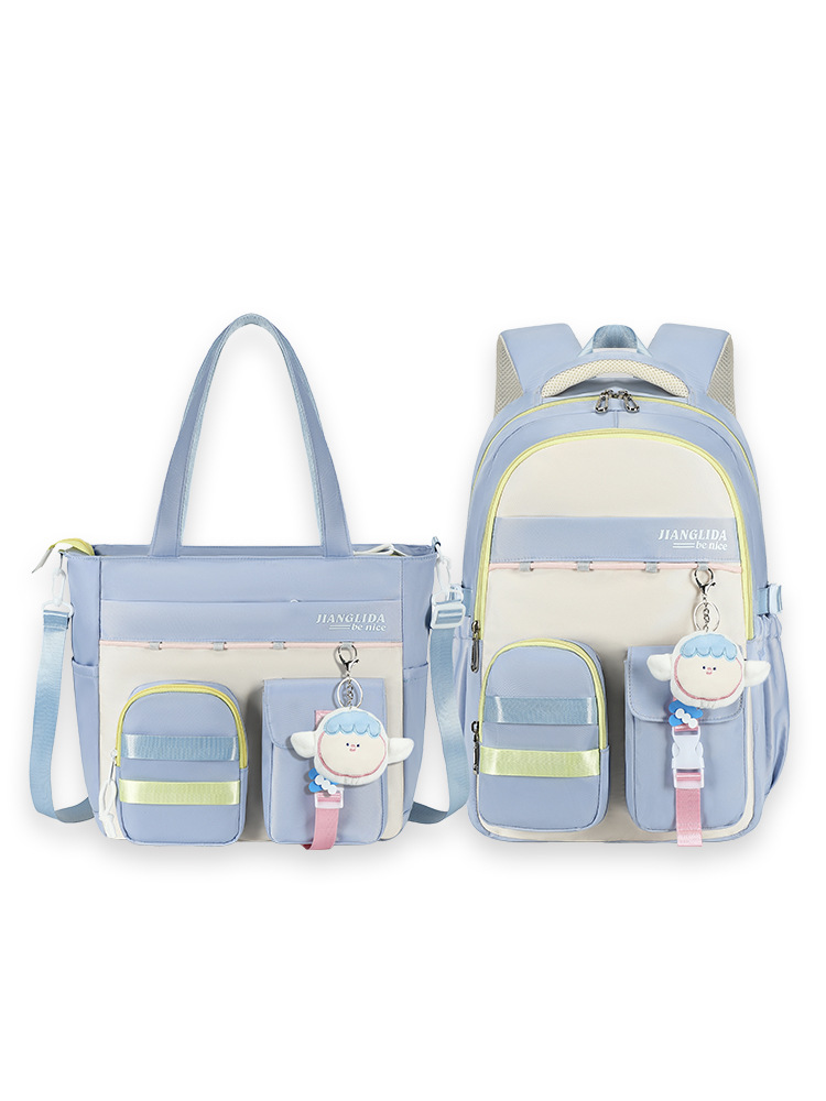 Mochila escolar para estudiantes de secundaria nueva para mujer con bolsa de matrícula