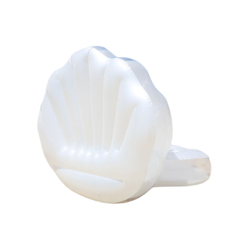 Blanco perla con anillo de natación de flotabilidad de bola ins Internet celebridad vacaciones con Pearl Shell fila flotante