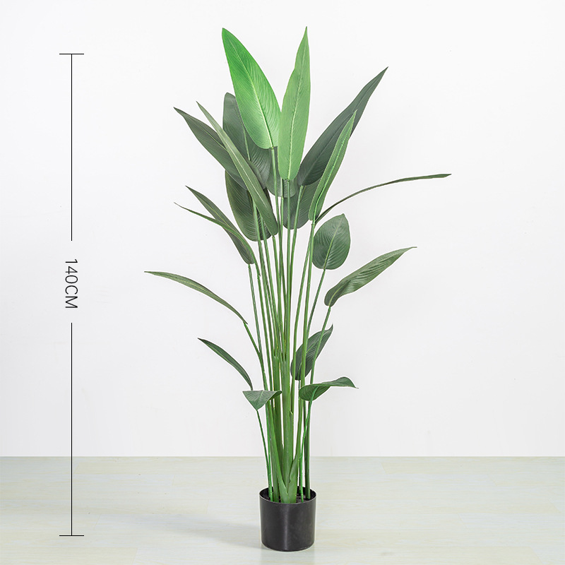 Planta Artificial de Estilo Ins, Lirio de Cala en Maceta, Árbol Artificial Falso, Planta Grande, Decoración de Ave del Paraíso, Alta Simulación