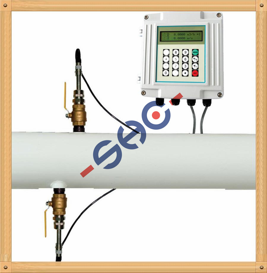 DCT1158C超声波流量计手持式便携式 外夹插入式水流量传感器流量