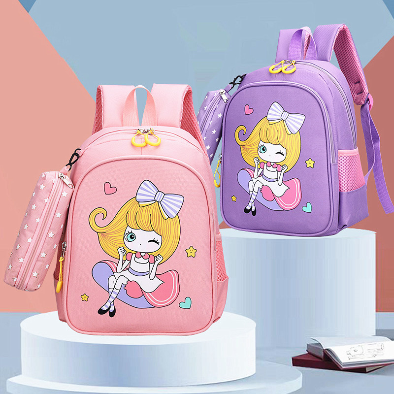 Children's cartoon double shoulder backpack for first-grade students, 3D star dream backpack, weight reduction, foreign trade kindergarten backpack