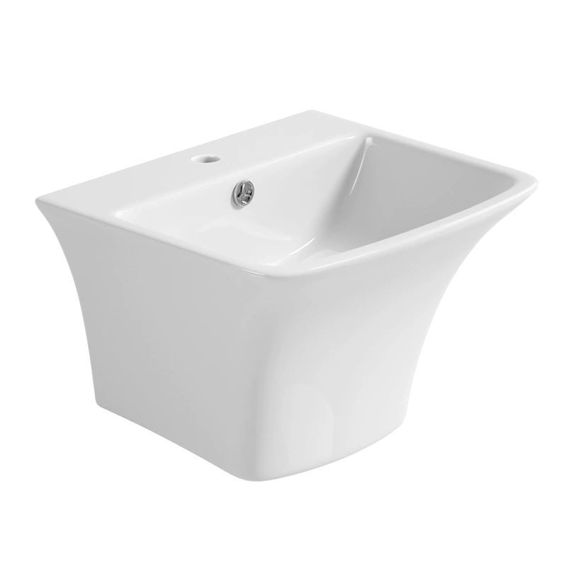 lavabo de cerámica colgante de pared lavabo de mano al aire libre lavabo de cerámica colgante de pared lavabo de cerámica integral lavabo de lavabo de cerámica image 5