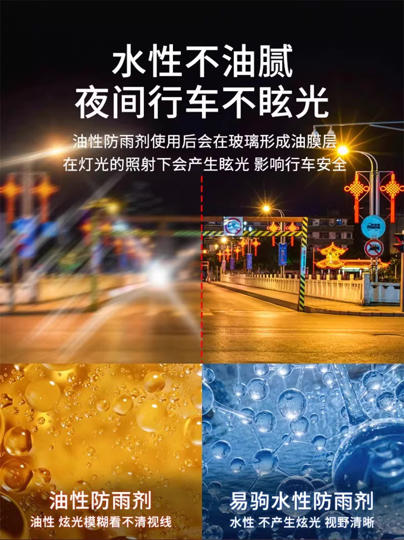 Car Glass Rain Repellent, Rearview Mirror Water Repellent, Rainy Day Window Coating, Waterproof and Anti-Fog Spray, Wholesale