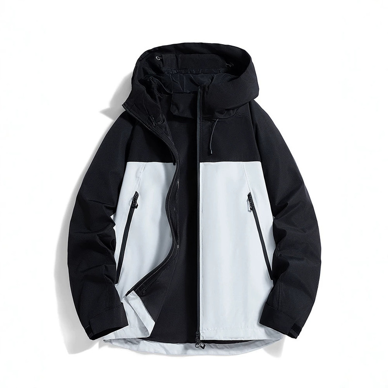Two-piece fleece-lined jacket for men and women, spring and autumn casual couple's three-in-one windproof and waterproof outdoor mountaineering clothing