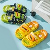 Children's summer cartoon slippers, non-slip dinosaur for boys, flower boy costume, slide, soft sole