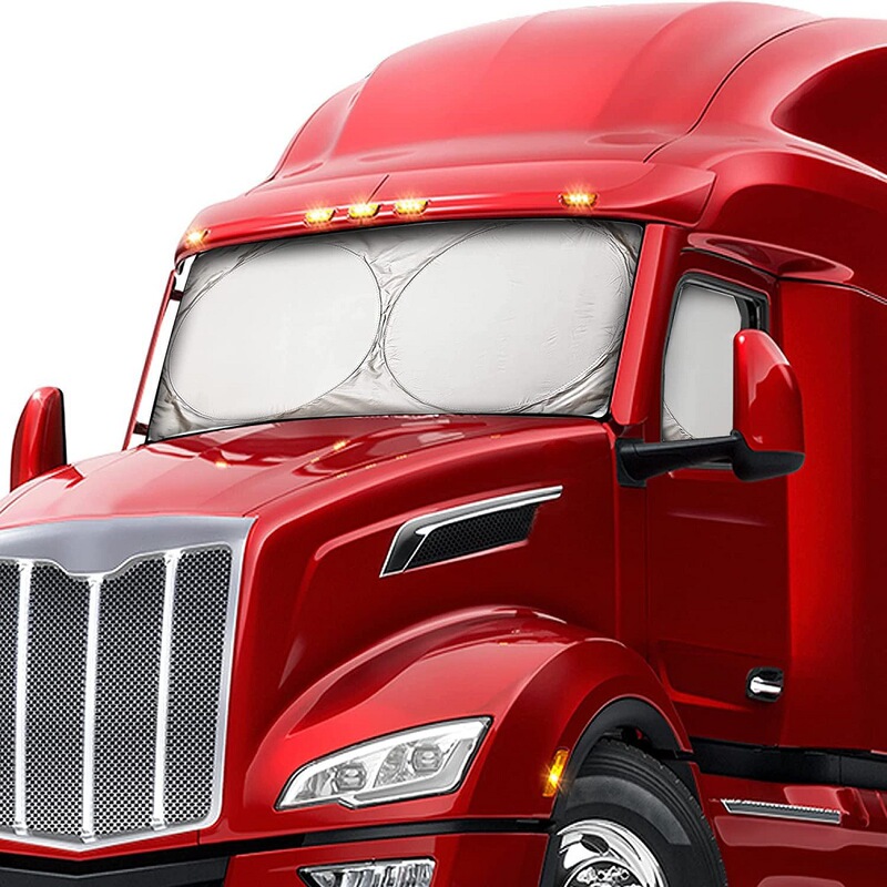 Semi-truck sunshades are suitable for windshields and side windows-high-quality protective reflective sunshades