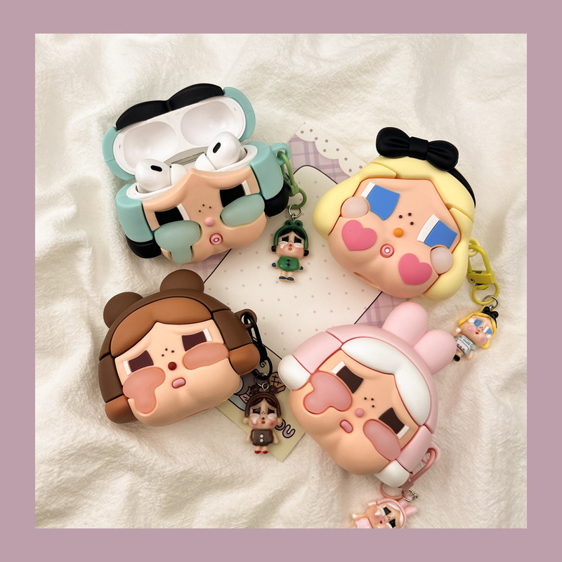 Suitable for Piggy AirPods 4 Protective Case, Pro 3 Earphone Case, Protective Shell, Apple Wireless Bluetooth 4Th Generation Earphone Case