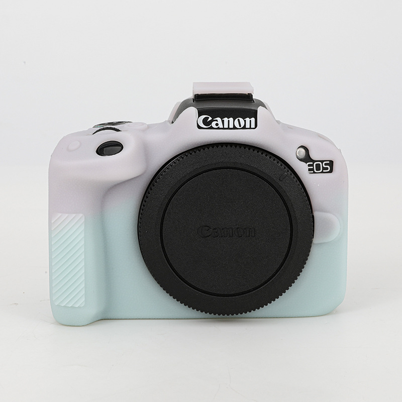 Aplicable a Canon EOS R50 cámara cubierta de silicona R50 micro una sola cámara cubierta protectora bolso de fotografía cubierta de caja suave