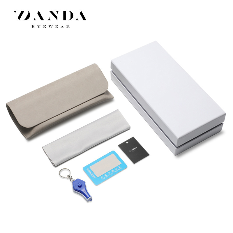 Tiktok Daifa marca nuevas gafas caja de regalo embalaje moda gafas de sol gafas de regalo caja de cuero caja de almacenamiento