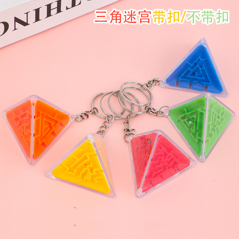 Triángulo tridimensional 3D para niños laberinto de la palma rompecabezas educación temprana caminar laberinto ocio descompresión juguete