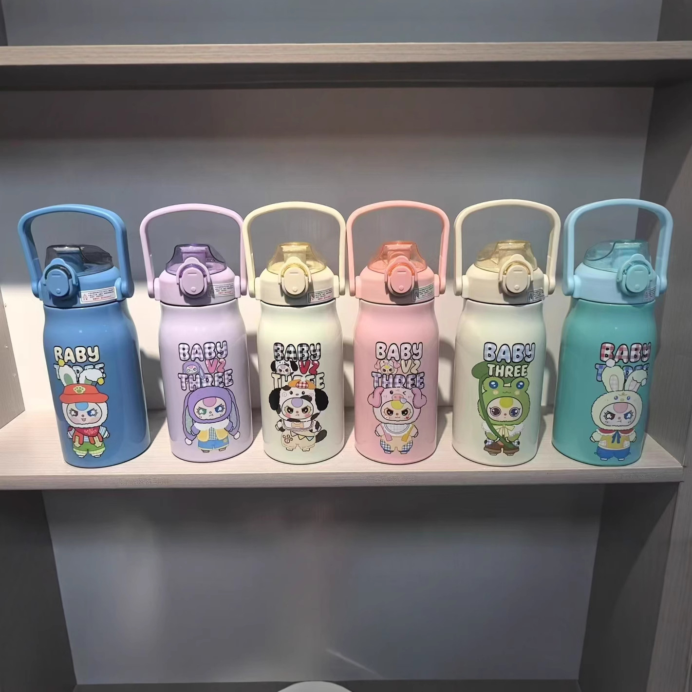 cartoon children's capacious high quality glass stainless steel for…