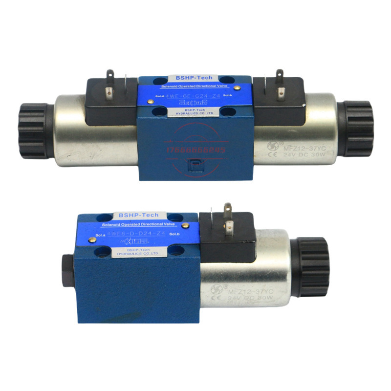 BSHP-Tech电磁换向阀4WE-6E-G24-Z4 4WE6-D-D24-Z4油压阀油压阀