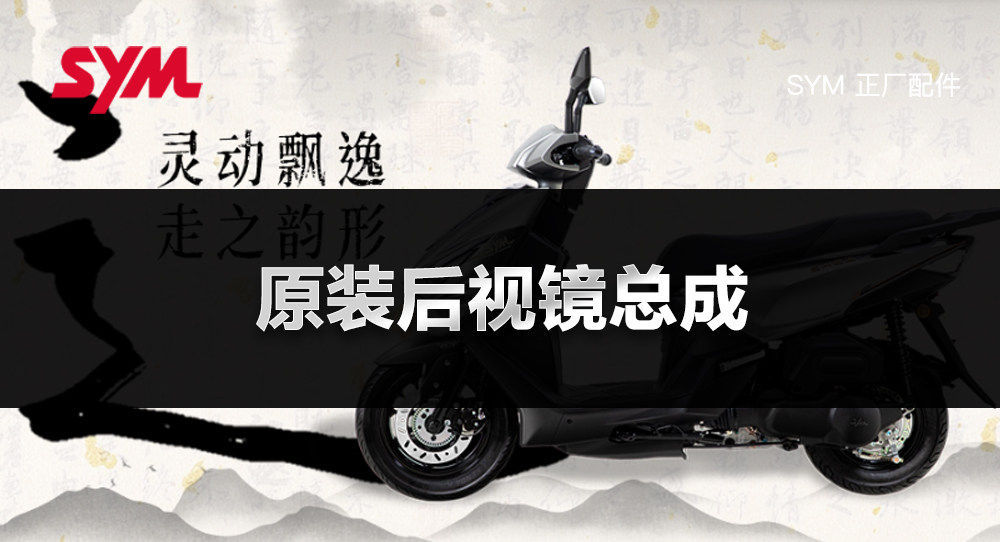 Original Genuine Sanyang Scooter Motorcycle 125 Shex Xs125T-23 Rearview Mirror Reflector Mirror