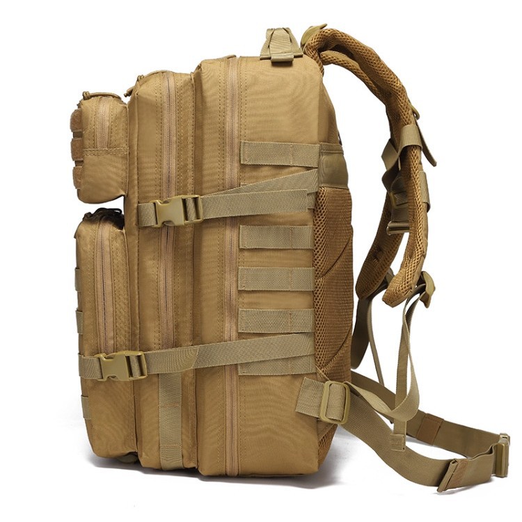 Viaje al aire libre bolsa de montaña de gran capacidad multifuncional tela oxford impermeable de hombro para hombres montar caminata mochila táctica