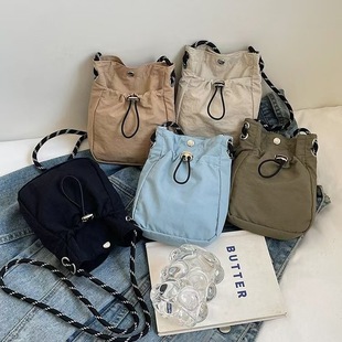 Nylon shoulder bag, one-shoulder bag for traveling, trend of season