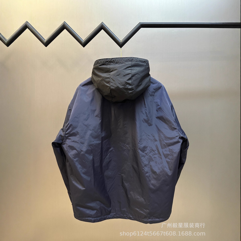 高版本P家25SS再生尼龙双面穿夹克风衣宽松百搭高街ins男女同款|undefined