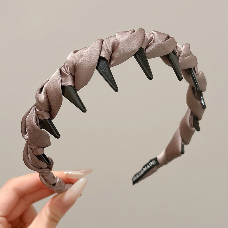 Diadema alta para mujer, nueva colección 2026, accesorio para el cabello estilo Chanel francés, elegante banda ancha para el cabello.