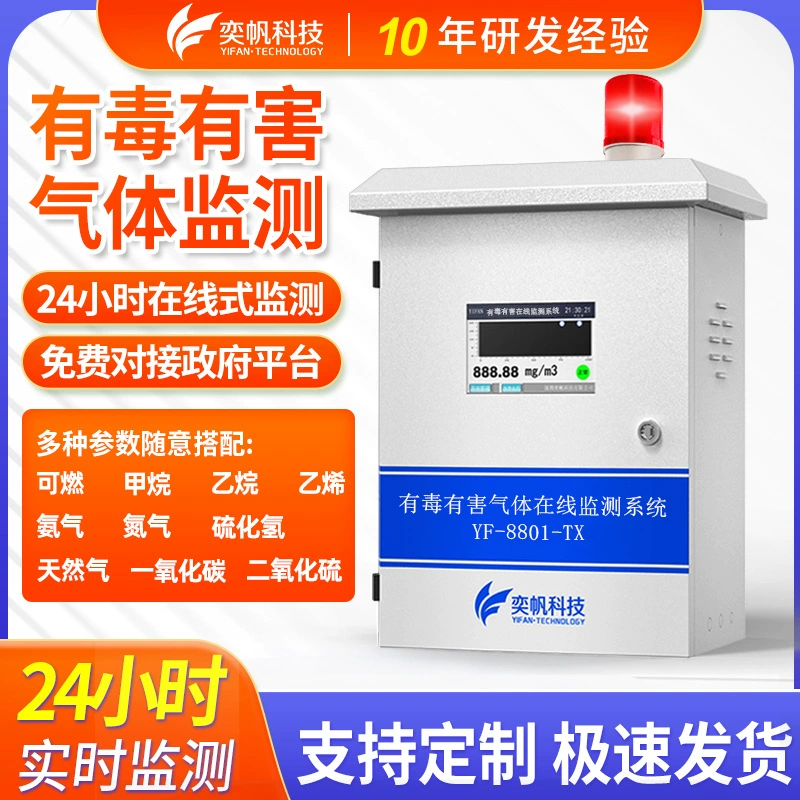 Детектор токсичных и вредных газов промышленных выхлопных газов, сигнализация о кислороде, онлайн-мониторинг аммиака, обнаружение токсичного озона