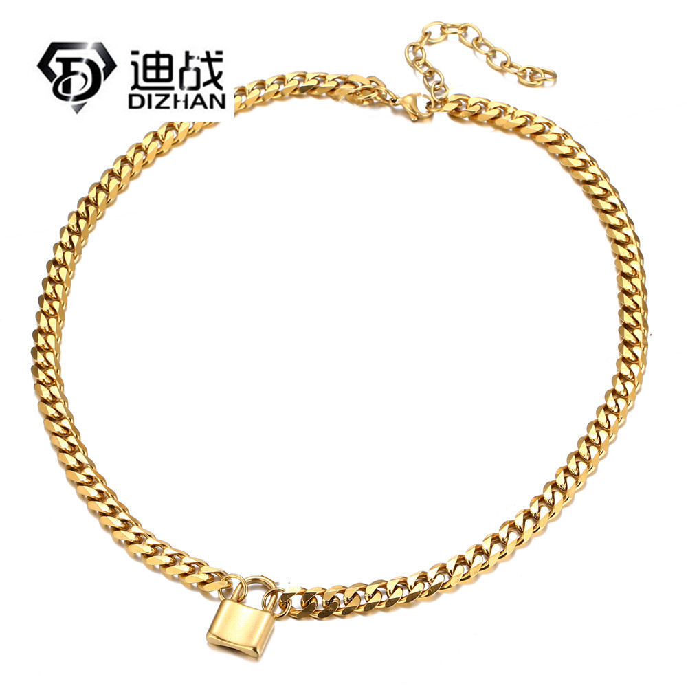 Trend fashionable necklace hip-hop style stainless steel