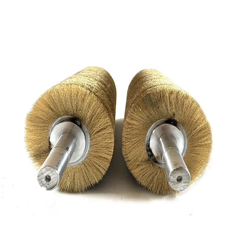 Rodillo de cepillo de alambre de acero industrial Rodillo de alambre de acero chapado en cobre enrollado Rodillo de cepillo de alambre de acero inoxidable pulido y pulido de óxido