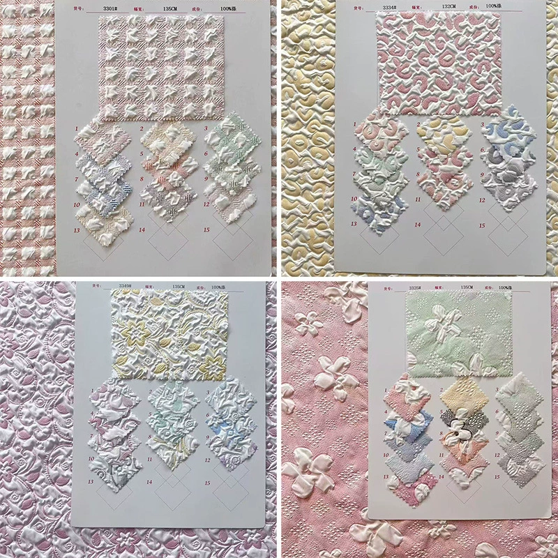 2025 новый продукт стерео тисненая морщинистая ткань экспортная одежда платья детская одежда сумки ткань для рукоделия готовый склад