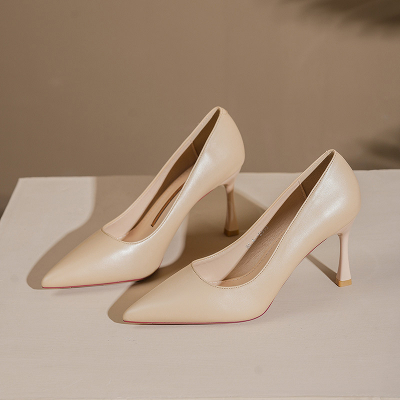 6682-A1 Spring New Nude Commuter Professional Temperament All-match Phnom Peng Strip Comfortable Not Tired Women's High Heels 6682-A1 Spring New Nude Commuter Professional Temperament All-match Phnom Peng Strip Comfortable Not Tired Women's High Heels