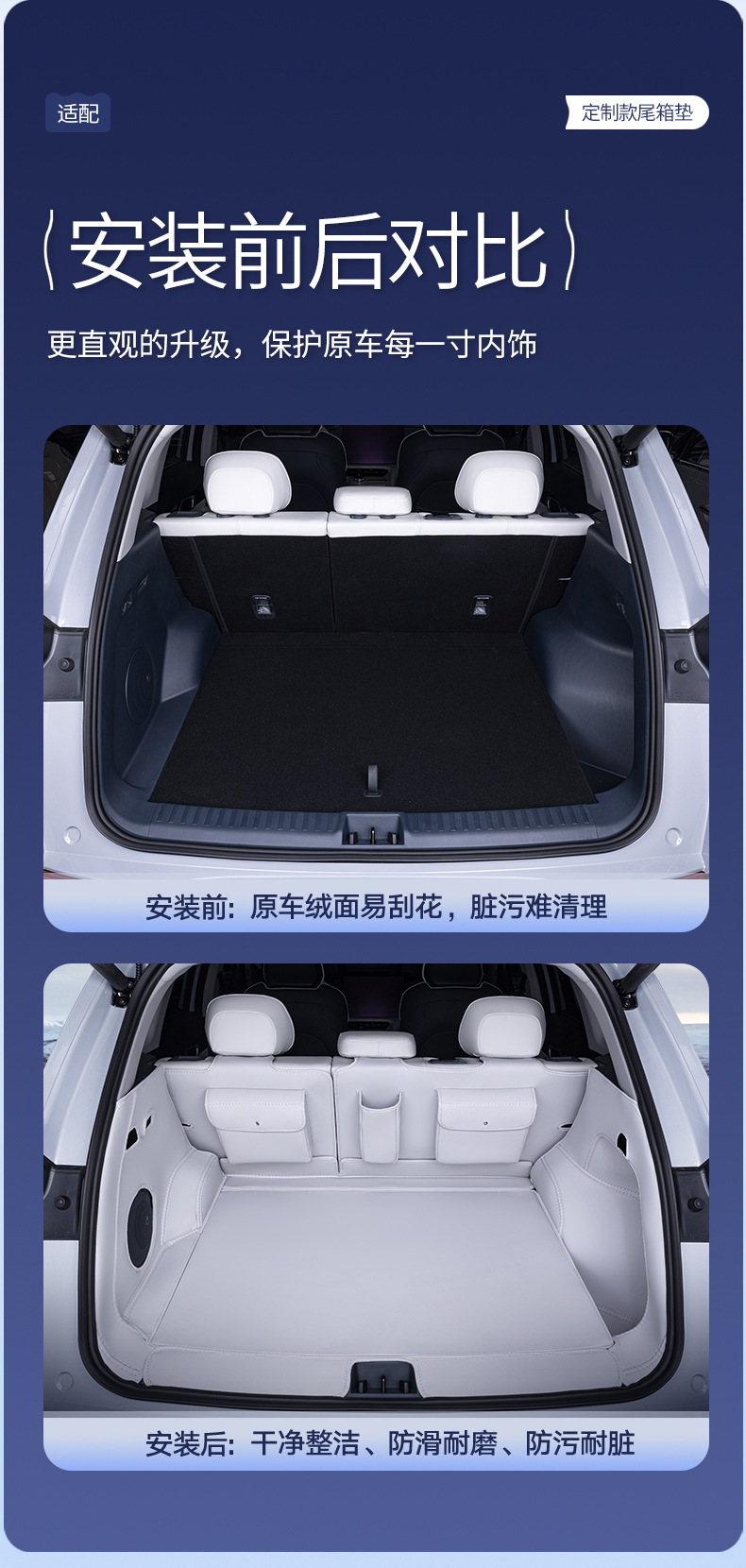 Suitable for Geely Galaxy E5 Trunk Mat, Full Coverage, 2024 Model, Special Car Modified Decorative Trunk Mat