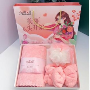 Towel warm velvet towel single two bathroom towel three-piece gift jewelry insurance bank group purchase gift