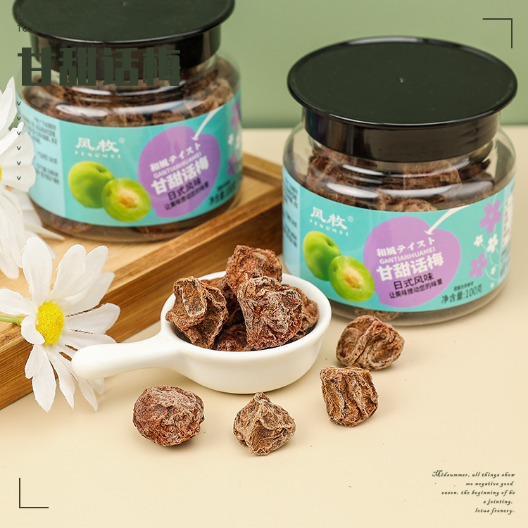 Canned sweet plum nine dried plum table green plum salty sour plum dried plum pregnant women snacks preserved dried fruit