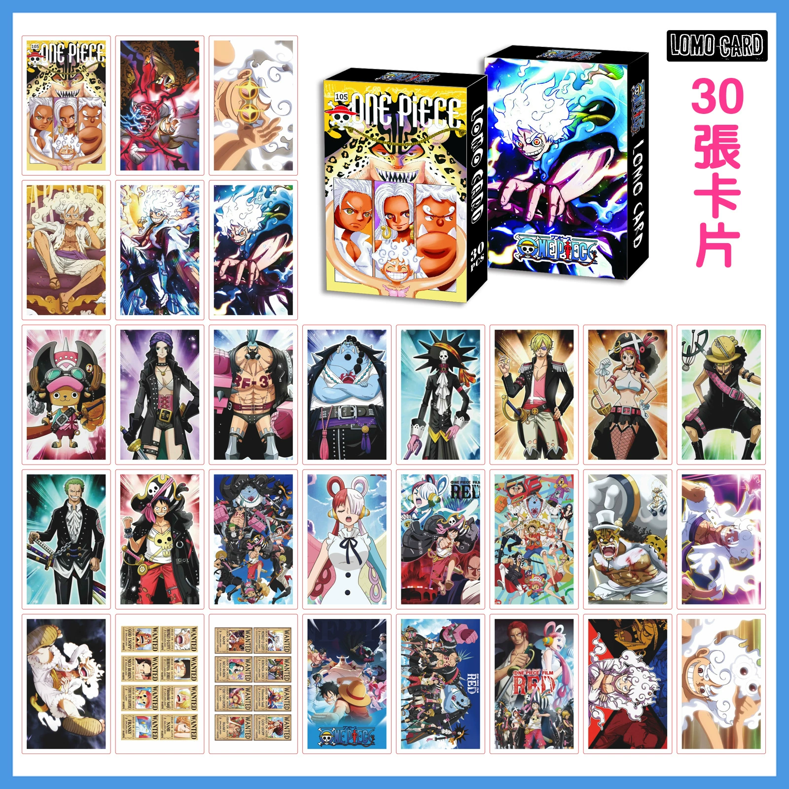 Аниме One Piece окружающая маленькая карточка 30 любимых карточек Live Lishe