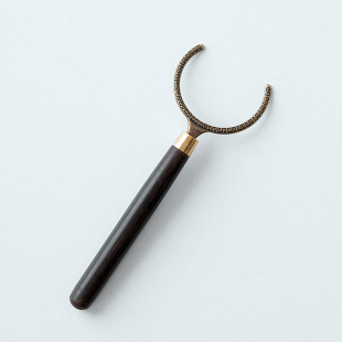 Ebony alloy tea clip tea set six gentlemen accessories clip tea shovel teaspoon spoon points teaspoon solid wood tweezers