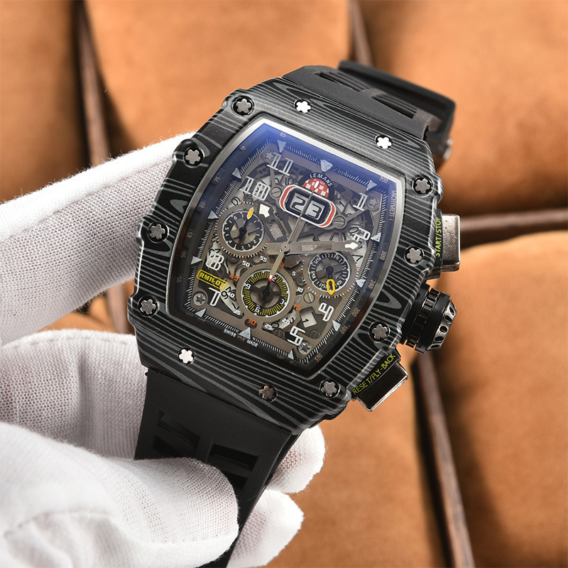 新世代スポーツ中空デザインビジネスウォッチモダンスポーツメカニカルスタイルクォーツスモールサブディスククラフト腕時計|undefined