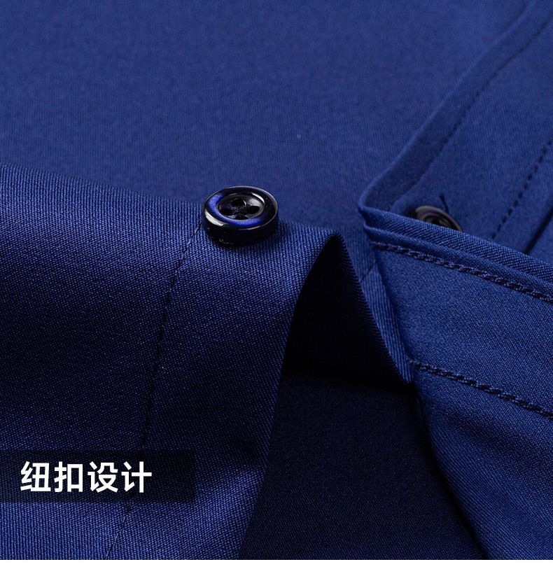 Áo sơ mi ngắn tay nam chất liệu Ice Silk chống nhăn form rộng — Li - [Băng lụa ngắn tay màu xanh bảy màu] - XS, [Băng lụa ngắn rượu đỏ] - XS, Li - [Băng lụa ngắn tay trắng] -XS, Li - [Băng lụa ngắn tay đen] - XS chi tiết 25