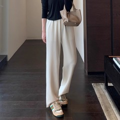 A1398柜上热卖款 lu家显瘦直筒裤高腰阔腿裤休闲裤女秋冬新款