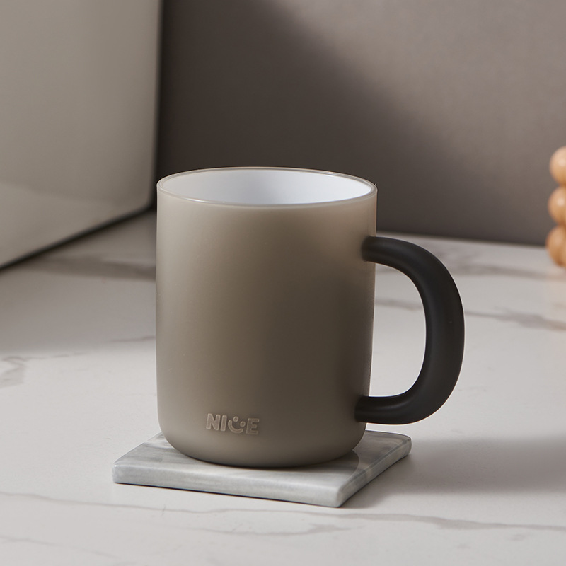 Tandborstkopp med färggradient för par i livsmedelsgodkänd plast_voghion.com