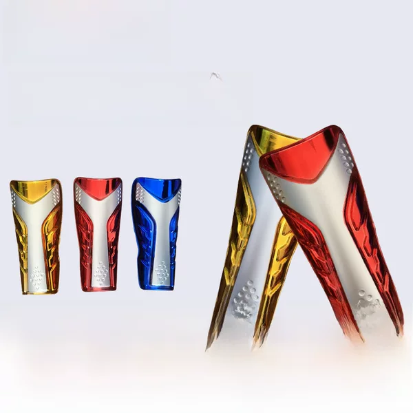 Children and Adults Lightweight Strap-On Shin Guards Football Training Shin Guards Calf Torch Electroplated Shin Guards Breathable