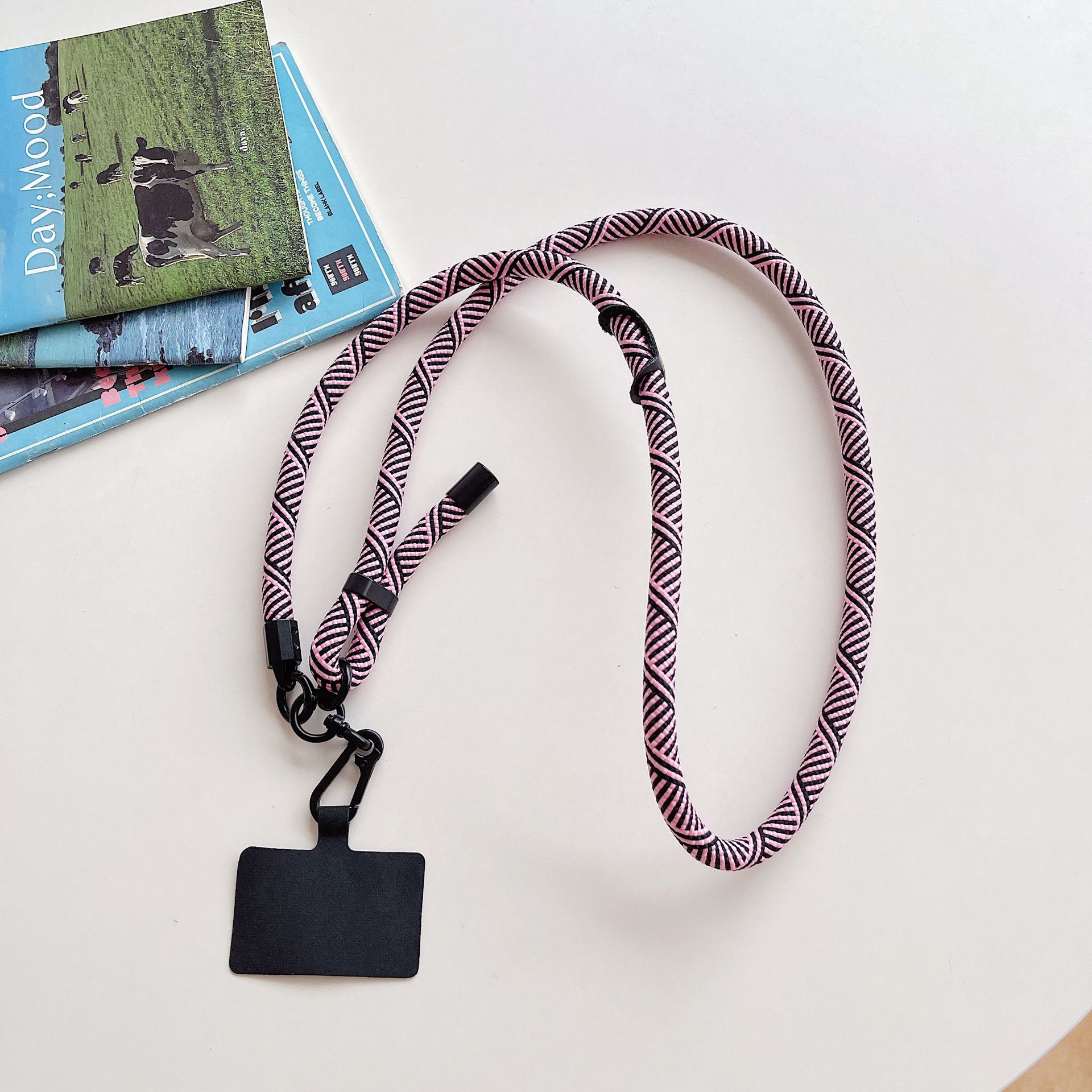 10mm caso de teléfono móvil universal ajustable longitud corta cuerda clip cuello colgante duradero correa de cinturón cadena al aire libre nylon