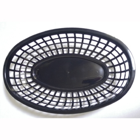 Cesta de pollo frito y patatas fritas, cesta de hamburguesas, merienda de té de la tarde, cesta de plástico ovalada, cesta de comida para fiestas, recortada