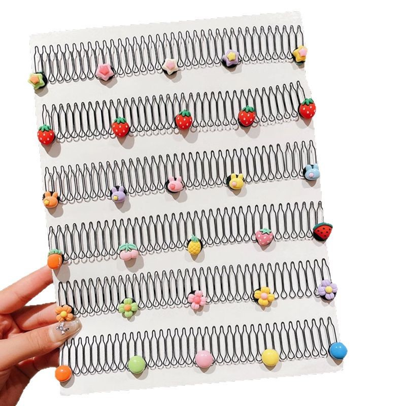 Cabello de la parte posterior de la cabeza de los niños, artefacto de acabado de cabello roto, peine de cabello tirado de pelo, peine de cabello roto, horquilla invisible, diadema, tocado