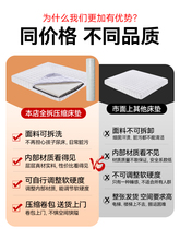 46P2海马全拆式压缩卷包床垫2米*2.2m可拆洗床垫独立袋弹簧乳胶席