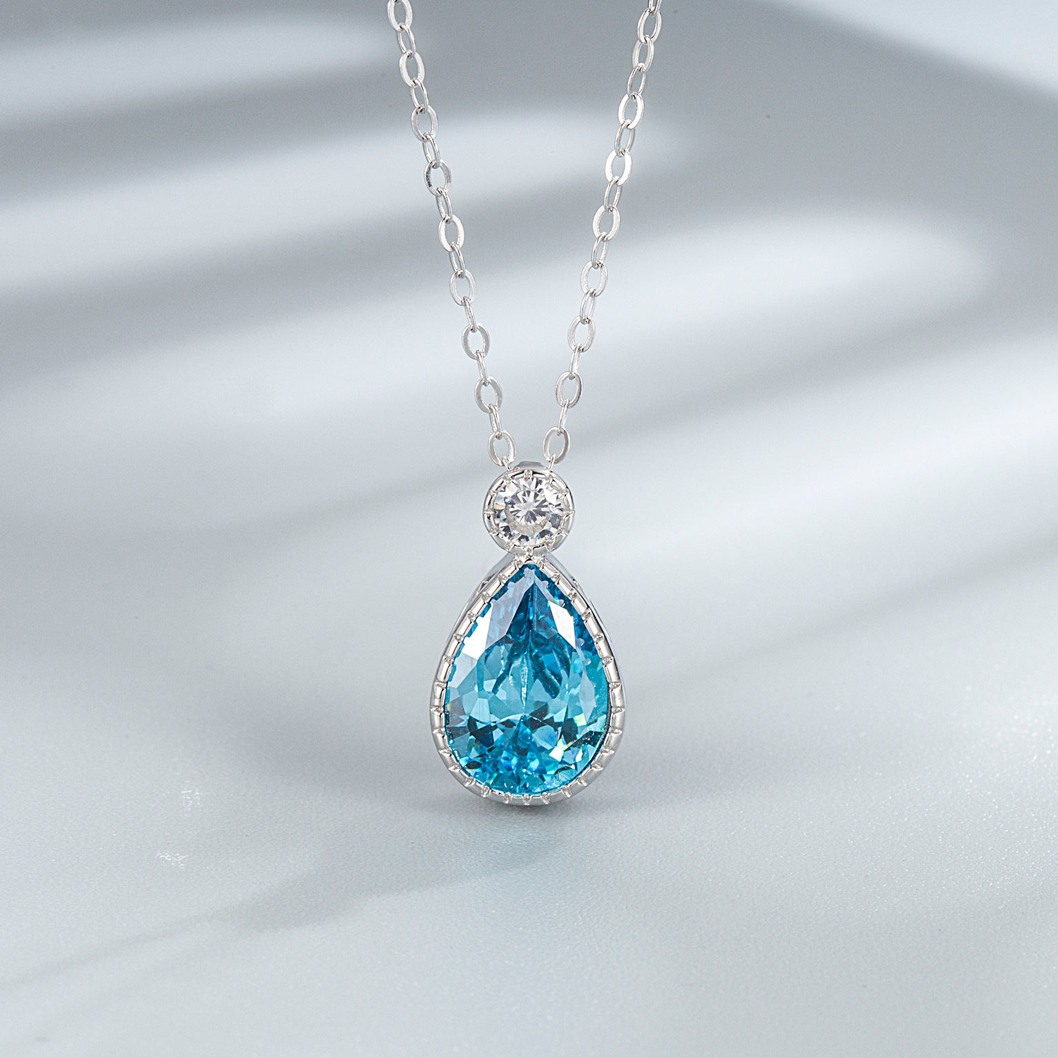 8g Weight Jewelry Set Classification Jewelry Set Quantity Daily, Date Occasion 925 Sterling Silver Material Geometric Pattern Women's Gender Elegant, Simple Style Style Sterling Silver S925   Mermaid Tears Jewelry Suit Water Drop S925 Silver Jewelry Set 3