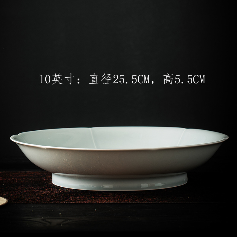 Tianqing 10inch 연꽃 깊은 접시