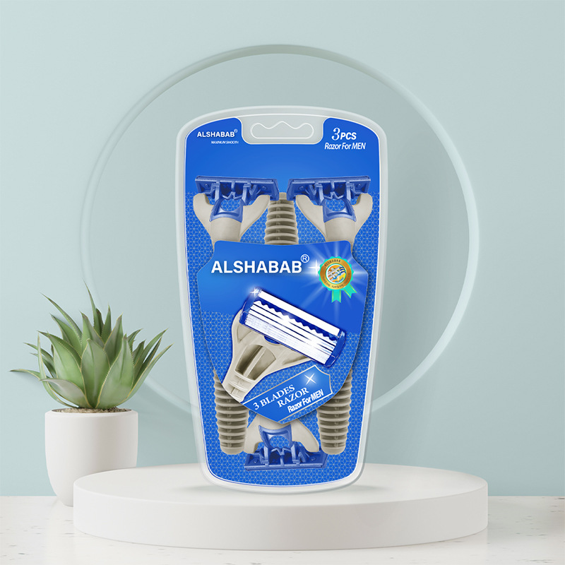 ALSHABAB Hombres y mujeres de tres capas afeitadoras manuales afeitadoras sauna centro de baño hotel hotel una vez
